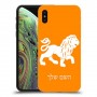 אריה כיסוי מגן קשיח בעיצוב אישי עם השם שלך ל Apple iPhone XS יחידה אחת סקרין מובייל