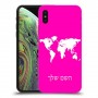 מפת העולם כיסוי מגן קשיח בעיצוב אישי עם השם שלך ל Apple iPhone XS יחידה אחת סקרין מובייל