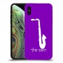 סקספון כיסוי מגן קשיח בעיצוב אישי עם השם שלך ל Apple iPhone XS יחידה אחת סקרין מובייל