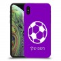 כדורגל - כדור כיסוי מגן קשיח בעיצוב אישי עם השם שלך ל Apple iPhone XS יחידה אחת סקרין מובייל