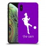 כדורגל - אישה כיסוי מגן קשיח בעיצוב אישי עם השם שלך ל Apple iPhone XS יחידה אחת סקרין מובייל
