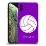 כדורעף - כדור כיסוי מגן קשיח בעיצוב אישי עם השם שלך ל Apple iPhone XS יחידה אחת סקרין מובייל