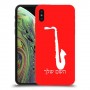 סקספון כיסוי מגן קשיח בעיצוב אישי עם השם שלך ל Apple iPhone XS יחידה אחת סקרין מובייל