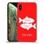 דגים כיסוי מגן קשיח בעיצוב אישי עם השם שלך ל Apple iPhone XS יחידה אחת סקרין מובייל