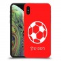 כדורגל - כדור כיסוי מגן קשיח בעיצוב אישי עם השם שלך ל Apple iPhone XS יחידה אחת סקרין מובייל