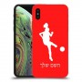 כדורגל - אישה כיסוי מגן קשיח בעיצוב אישי עם השם שלך ל Apple iPhone XS יחידה אחת סקרין מובייל