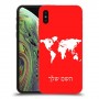 מפת העולם כיסוי מגן קשיח בעיצוב אישי עם השם שלך ל Apple iPhone XS יחידה אחת סקרין מובייל