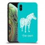 זברה כיסוי מגן קשיח בעיצוב אישי עם השם שלך ל Apple iPhone XS יחידה אחת סקרין מובייל