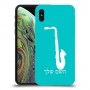 סקספון כיסוי מגן קשיח בעיצוב אישי עם השם שלך ל Apple iPhone XS יחידה אחת סקרין מובייל