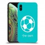 כדורגל - כדור כיסוי מגן קשיח בעיצוב אישי עם השם שלך ל Apple iPhone XS יחידה אחת סקרין מובייל