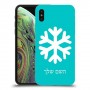 שלג כיסוי מגן קשיח בעיצוב אישי עם השם שלך ל Apple iPhone XS יחידה אחת סקרין מובייל