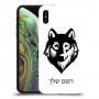 זאב כיסוי מגן קשיח בעיצוב אישי עם השם שלך ל Apple iPhone XS יחידה אחת סקרין מובייל