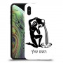 דלי כיסוי מגן קשיח בעיצוב אישי עם השם שלך ל Apple iPhone XS יחידה אחת סקרין מובייל