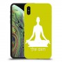 יוגה כיסוי מגן קשיח בעיצוב אישי עם השם שלך ל Apple iPhone XS יחידה אחת סקרין מובייל