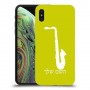 סקספון כיסוי מגן קשיח בעיצוב אישי עם השם שלך ל Apple iPhone XS יחידה אחת סקרין מובייל
