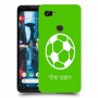 כדורגל - כדור כיסוי מגן קשיח בעיצוב אישי עם השם שלך ל Google Pixel 2 XL יחידה אחת סקרין מובייל