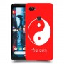 סמל יינג יאנג - סין כיסוי מגן קשיח בעיצוב אישי עם השם שלך ל Google Pixel 2 XL יחידה אחת סקרין מובייל