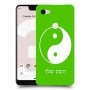 סמל יינג יאנג - סין כיסוי מגן קשיח בעיצוב אישי עם השם שלך ל Google Pixel 3 XL יחידה אחת סקרין מובייל