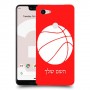 כדור - כדורסל כיסוי מגן קשיח בעיצוב אישי עם השם שלך ל Google Pixel 3 XL יחידה אחת סקרין מובייל