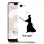 סמוראי כיסוי מגן קשיח בעיצוב אישי עם השם שלך ל Google Pixel 3 XL יחידה אחת סקרין מובייל