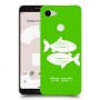 דגים כיסוי מגן קשיח בעיצוב אישי עם השם שלך ל Google Pixel 3 יחידה אחת סקרין מובייל