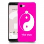 סמל יינג יאנג - סין כיסוי מגן קשיח בעיצוב אישי עם השם שלך ל Google Pixel 3 יחידה אחת סקרין מובייל