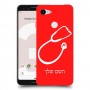 רופא סטטוסקופ כיסוי מגן קשיח בעיצוב אישי עם השם שלך ל Google Pixel 3 יחידה אחת סקרין מובייל