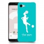 כדורגל - אישה כיסוי מגן קשיח בעיצוב אישי עם השם שלך ל Google Pixel 3 יחידה אחת סקרין מובייל