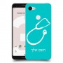 רופא סטטוסקופ כיסוי מגן קשיח בעיצוב אישי עם השם שלך ל Google Pixel 3 יחידה אחת סקרין מובייל