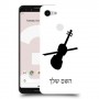 כינור כיסוי מגן קשיח בעיצוב אישי עם השם שלך ל Google Pixel 3 יחידה אחת סקרין מובייל
