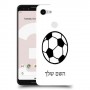 כדורגל - כדור כיסוי מגן קשיח בעיצוב אישי עם השם שלך ל Google Pixel 3 יחידה אחת סקרין מובייל