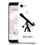 טלסקופ כיסוי מגן קשיח בעיצוב אישי עם השם שלך ל Google Pixel 3 יחידה אחת סקרין מובייל