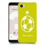 כדורגל - כדור כיסוי מגן קשיח בעיצוב אישי עם השם שלך ל Google Pixel 3 יחידה אחת סקרין מובייל