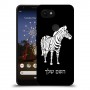 זברה כיסוי מגן קשיח בעיצוב אישי עם השם שלך ל Google Pixel 3a XL יחידה אחת סקרין מובייל