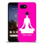 יוגה כיסוי מגן קשיח בעיצוב אישי עם השם שלך ל Google Pixel 3a XL יחידה אחת סקרין מובייל