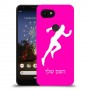 רץ כיסוי מגן קשיח בעיצוב אישי עם השם שלך ל Google Pixel 3a XL יחידה אחת סקרין מובייל