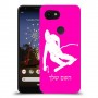 סקִי כיסוי מגן קשיח בעיצוב אישי עם השם שלך ל Google Pixel 3a XL יחידה אחת סקרין מובייל