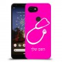 רופא סטטוסקופ כיסוי מגן קשיח בעיצוב אישי עם השם שלך ל Google Pixel 3a XL יחידה אחת סקרין מובייל