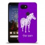 זברה כיסוי מגן קשיח בעיצוב אישי עם השם שלך ל Google Pixel 3a XL יחידה אחת סקרין מובייל
