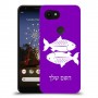 דגים כיסוי מגן קשיח בעיצוב אישי עם השם שלך ל Google Pixel 3a XL יחידה אחת סקרין מובייל
