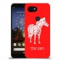זברה כיסוי מגן קשיח בעיצוב אישי עם השם שלך ל Google Pixel 3a XL יחידה אחת סקרין מובייל