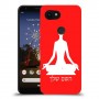 יוגה כיסוי מגן קשיח בעיצוב אישי עם השם שלך ל Google Pixel 3a XL יחידה אחת סקרין מובייל