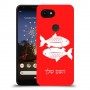 דגים כיסוי מגן קשיח בעיצוב אישי עם השם שלך ל Google Pixel 3a XL יחידה אחת סקרין מובייל