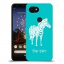 זברה כיסוי מגן קשיח בעיצוב אישי עם השם שלך ל Google Pixel 3a XL יחידה אחת סקרין מובייל