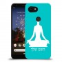 יוגה כיסוי מגן קשיח בעיצוב אישי עם השם שלך ל Google Pixel 3a XL יחידה אחת סקרין מובייל
