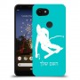 סקִי כיסוי מגן קשיח בעיצוב אישי עם השם שלך ל Google Pixel 3a XL יחידה אחת סקרין מובייל
