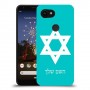מגן דוד - ישראל כיסוי מגן קשיח בעיצוב אישי עם השם שלך ל Google Pixel 3a XL יחידה אחת סקרין מובייל