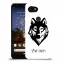 זאב כיסוי מגן קשיח בעיצוב אישי עם השם שלך ל Google Pixel 3a XL יחידה אחת סקרין מובייל