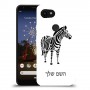 זברה כיסוי מגן קשיח בעיצוב אישי עם השם שלך ל Google Pixel 3a XL יחידה אחת סקרין מובייל