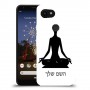 יוגה כיסוי מגן קשיח בעיצוב אישי עם השם שלך ל Google Pixel 3a XL יחידה אחת סקרין מובייל